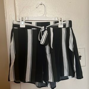 Green, Black and White Stripped Shorts from Revamped Premium Collection